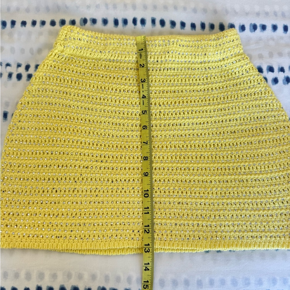 Meshki Irie Embellished Skirt in Lemon - Size M - Picture 11 of 11